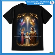 Catholic T-shirt for children M09 - T-shirt with the image of the Holy Family - Meaningful Catholic 