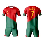 KIDS FOOTBALL JERSEY P0RTU9AL R0N4LD0 / FUTSAL FOOTBALL SPORTS JERSEY