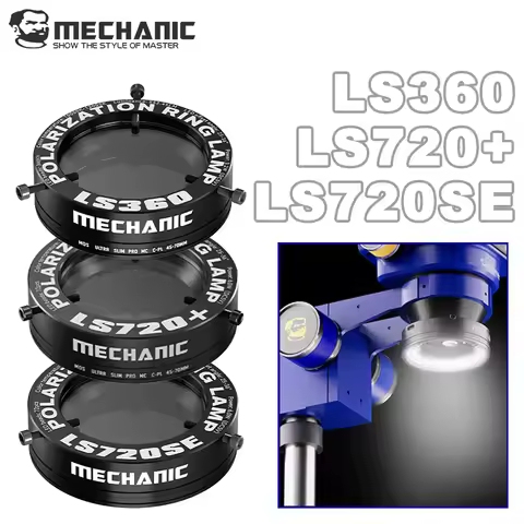 【MECHANIC】 LS720+ LS360 Microscope Ring Light Polarized Ring Lamp Eliminates Reflection for Solderin