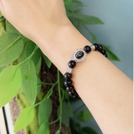 [SG]Natural Golden Obsidian & Hypersthene Bracelet - High Frequency Healing Crystal