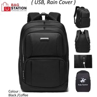 BACKPACK HUNTER 18 IN USB Original LAPTOP BACKPACK DAYPACK BAG MEN'S BACKPACK