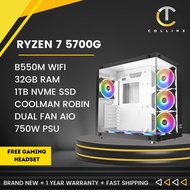 [ GAMING PC BUILD ] AMD RYZEN 7 5700G Desktop | 32GB RAM | Ready to Use | Work Business