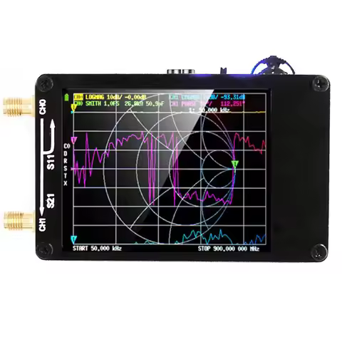 2.8 Inch TFT Monitor Antenna Analyzer MF HF VHF UHF Digital Antenna Analyzer with SD Card Slot USB 5