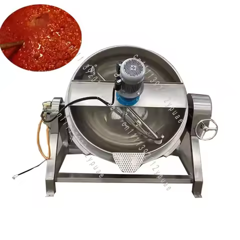 100 liter industrial steam/gas/electric jacketed cooking kettle Cooking Mixer Pot Jacket Kettle With