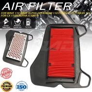 AIR FILTER CX 110FI ALPHA FI EX5 FI WAVE 110 WAVE ALPHA EX5 DREAM 110 FI DASH 110 FI DASH 125