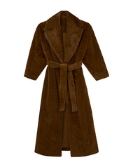 Kloset Design Signature KS Emblem Coat เสื้อคลุมตัวยาวพร้อมปักโลโก้และเข็มขัดคาดเอว (AW23-T020)