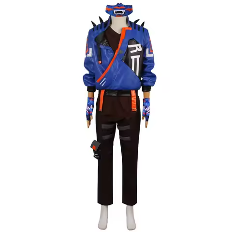 c;4,h'6\e/7;Valorant Yoru Game Cosplay Costume Roleplay Fantasia Outfits Jacket Gloves Man Fancy Dre