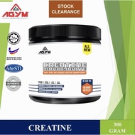 AGYM Pure Creatine Monohydrate 300g (60 Servings) | Micronized | Zero Sugar | Strength & Recovery Su