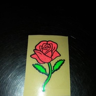 STIKER BUNGA ROS / STIKER MOTOR / CUTTING REFLECT