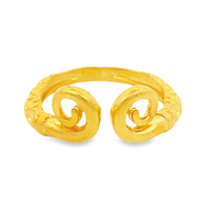 Top Cash Jewellery 916 Gold Monkey King Band Ring