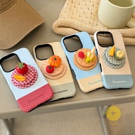 Casing For iPhone 17 Pro Max Plus 16 15 14 13 12 11 PC Magnetic with Griptok TPU Polka Dot 3D Durian