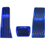 Great-luck aluminium alloy Gas Accelerator Pedal Covers,Anti-Slip No Drilling Rest pedal Brake Foot 