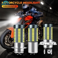 OPENMALL H4/H6/BA20D/P15D 12V-24V 6000K LED Motorcycle Bulb Motorcycle Headlight 126smd Chips Lamp Car Headlight Bulbs Hi Lo Light K7R6