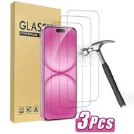 3 ชิ้น ฟิล์มกระจกกันรอยเข้ากันได้กับ iPhone 17/17 Pro/17 Pro Max/17 Air/16/16 Plus/16 Pro/16 Pro Max