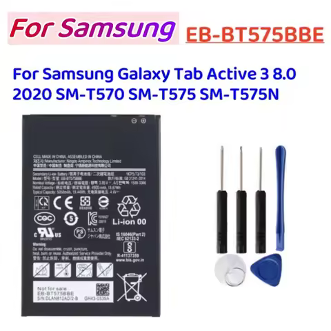 Phone Battery EB-BT575BBE For Galaxy Tab Active 3 SM-T575 T575 SM-T570 GH43-05039A Replacement Batte
