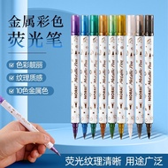 [Taiwan Shipment]: [97% Praise Rate] Metal Pen Gilt Platinum Highlighter Painting Art Beauty Soft Ti