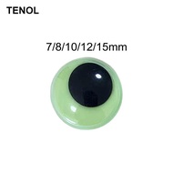 [TENOL] Glow in The Dark Eyes Wiggly Eyes Luminous Paste on Movable Eyes Googly Eyes for Halloween C