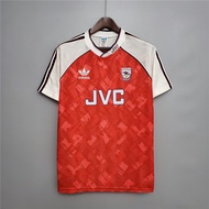 88 89 96 97 98 99  Arsenal Home Retro Soccer Jersey Football 1990 1992 Arsenal Home Vintage Short Sl