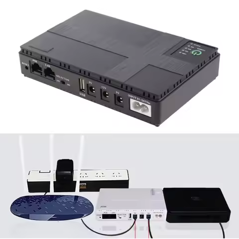 5V/9V/12V Security Standby Power Supply UPS Uninterrupted Backup Power Supply Mini Battery For Route