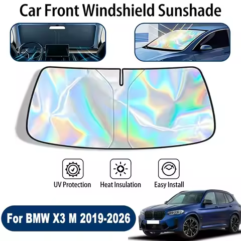 Car Windshield Sun Shade UV Reflective Sun Visor Protection Cover For BMW X3 M F97 2019-2026