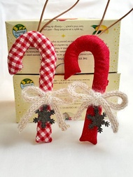 吊飾/聖誕拐杖糖 裝飾 掛飾 日本布