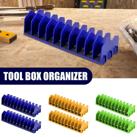 2Pcs Plier Organizer Rack 10Slots Pliers Cutters Organizer Rack with Nonslip Rubber Base Plastic Too