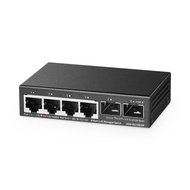 Binardat 4ポート2.5Gウェブマネージドスイッチ、2x10G SFP+スロット、超ミニサイズ、サポートTRUNK/LACP/VLAN/QOS