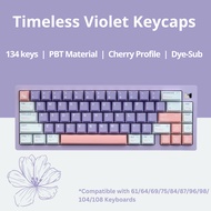 [SG Local Stock] Timeless Violet Keycaps | Cherry Profile | PBT Dye-Sub | Royal Kludge Tecware Keychron Akko Keycap