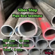 Seamless Iron Pipe OD 44mm ID 36mm Thickness 4mm Length 20cm to 100cm