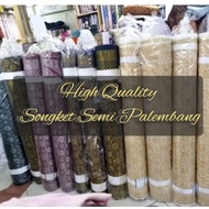 Semi palembang songket cloth, good songket by the meter, woven songket skirt, songket material, song
