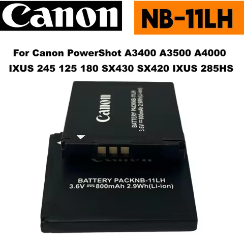Original 800mAh NB-11LH NB-11L Camera Battery For Canon PowerShot A3400 A3500 A4000 IXUS 245 125 180