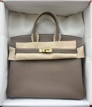 Hermes Birkin 25 大象灰金扣
