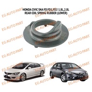 (PREMIUM QUALITY) REAR COIL SPRING RUBBER UPPER/LOWER HONDA CIVIC SNA FD FD1 FD2 1.8 2.0