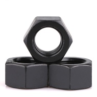 Black Grade 8.8/12.9 steel Hex Hexagon Nut M2 M2.5 M3 M4 M5 M6 M8 M10 M12 M14 M16 M18 M20 M22 M24 M2