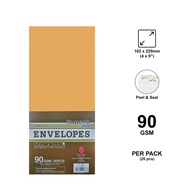 Campap Manilla Envelopes - 102x229mm / 90GSM / 20pcs (CS12833)
