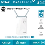 D-Link E15 AX1500 Wifi 6 Ranger Range Extender [Order Model: E15]