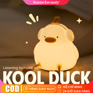 [Giao hàng 12 giờ⚡️] Đèn decor kèm giá đỡ điện thoại sạc USB Kool Duck đèn để bàn đèn trang trí quà 