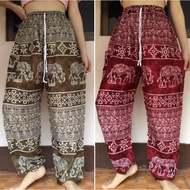 Elephant Pattern Long Pants Men's Harem