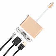 เคสพับได้ USB-C Docking Station สำหรับ Microsoft Surface Go2/Book2 พร้อม HUB VGA HDMI DisplayPort สำ