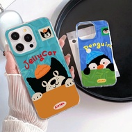 Arctic Anime Penguin Pattern Casing hp iphone 15 11 13Pro Max 14 Plus 11 12 13 iPhoneX Xs Max XR 11P