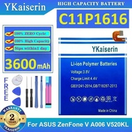 3600Mah Mobile Phone Battery For Asus Zenfone V A006 V520KL High Compatibility C11P1616