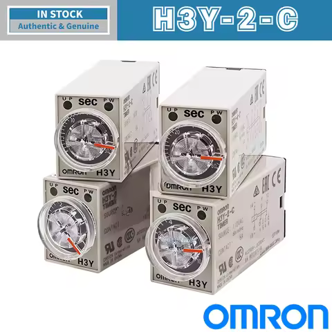 New Authentic Original Japan OMRON Solid-state Timer Relay H3Y-2-C AC220V DC24V 1S 5S 10S 30S 60S 3M
