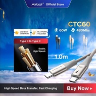 Airbot CTC60 | Fast Charging Cable 60W Type-C To Type-C Wire Data PD Cable Ultra Fast Charging For A