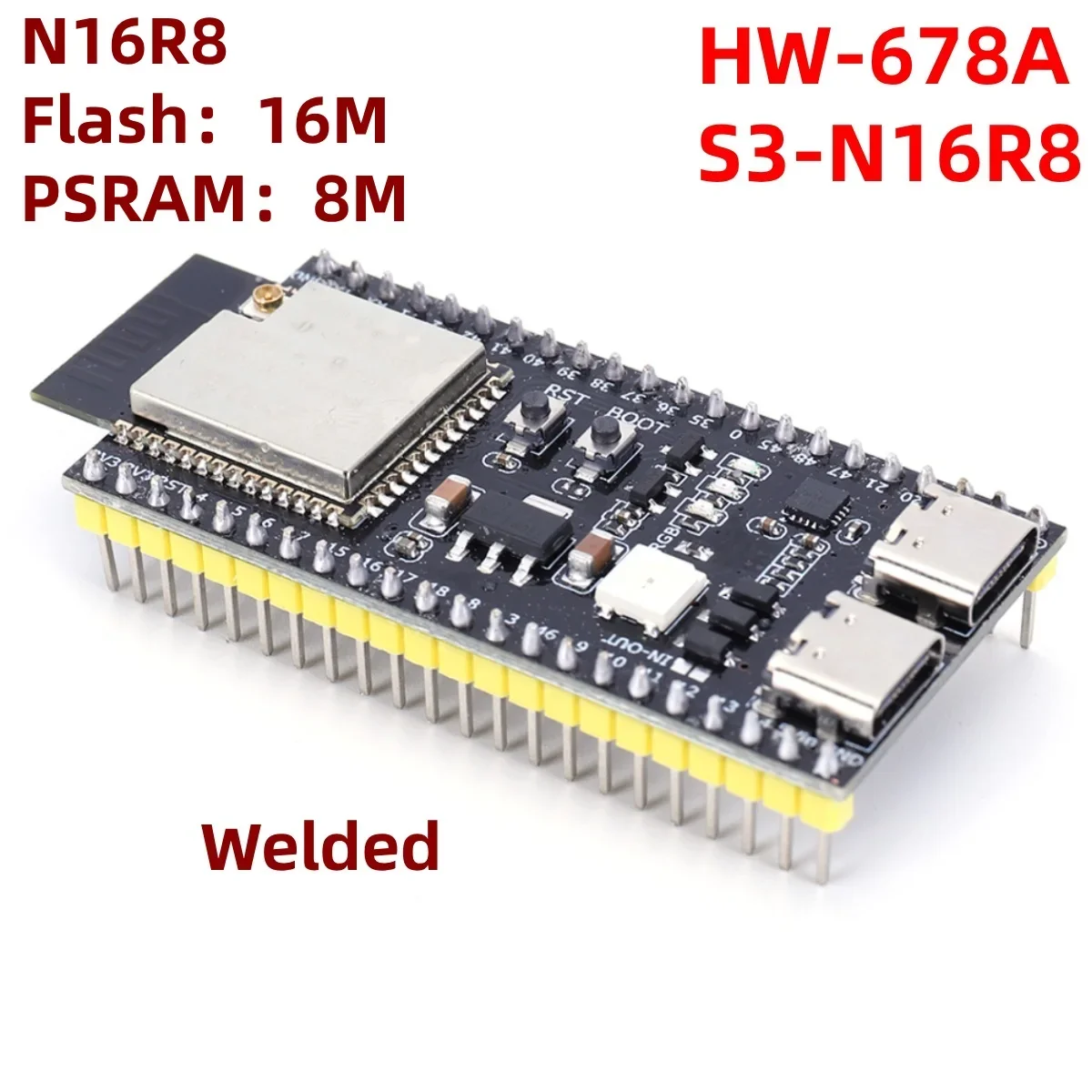 ESP32 S3 Development Board S3-DevKitC-1 Bluetooth 2.4G Wifi Module for Arduino 8MB PSRAM 16MB FLASH