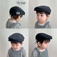 BERNIE kids Beret hat beret British hat multi-colored plain prince's hat for boys stylish embroidere