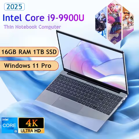 Windows 11 i9 Gaming Laptop Intel Core i9 9900U Laptops 16GB DDR4 1TB SSD Notebook PC Gamer Computer