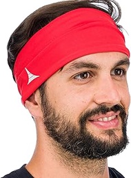 Stretchy Sports Headband for Men & Women - Guys Sweatband for Running, Cycling, Basketball, Yoga, Fi
