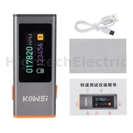 Digital Laser Tachometer Non-Contact RPM Meter 0.96 Inch TFT 300-200000 RPM Type-C Rechargeable 0.8s