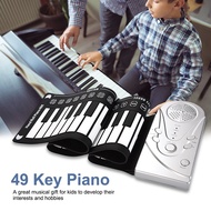 1SG Portable 49-Key Flexible Silicone Roll Up Piano Folding Electronic Keyboard PP0622