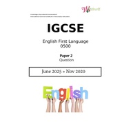 IGCSE English First Language 0500 | Paper 2 | Question Papers